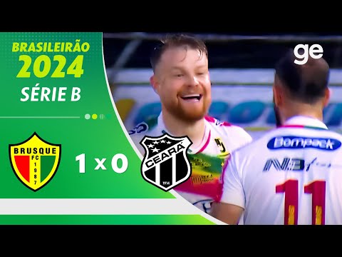 Gols e lances de Brusque x Ceará