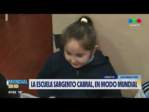 Modo mundial activado en las escuela Sargento Cabral, el trabajo en el aula