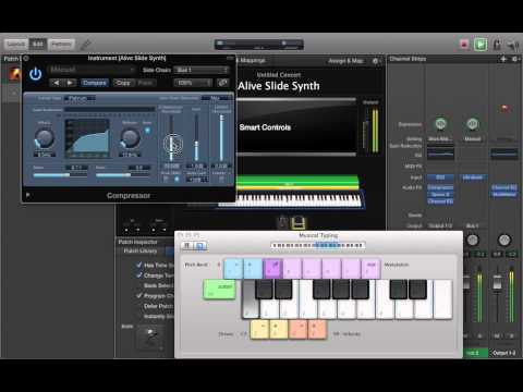 Alive - Hillsong Young & Free - Slide Synth MainStage 3 Patch Tutorial