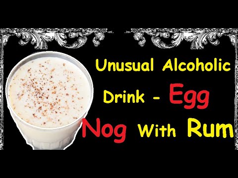 Unusual Alcoholic Drink - Egg Nog With Rum / Book of recipes / Bon Appetit