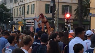 football France Champions du monde Fête à Ajaccio 2018