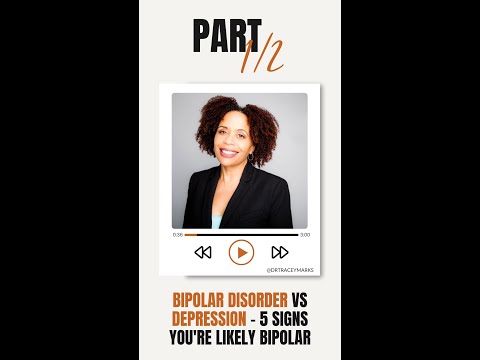 Bipolar Disorder vs Depression - 5 Signs Youre Likely Bipolar #shorts