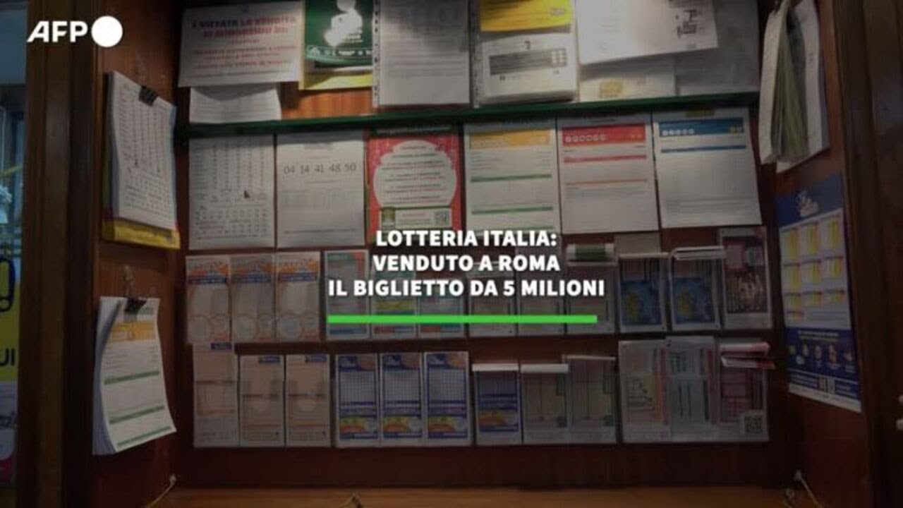 Lotteria Italia: venduto a Roma il biglietto da 5 milioni