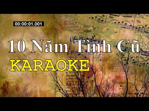 Mười Năm Tình Cũ - Karaoke Beat Chuẩn