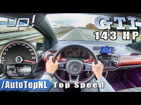VW UP GTI 143HP Elmerhaus 218km/h AUTOBAHN POV TOP SPEED by AutoTopNL