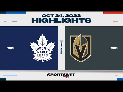 NHL Highlights | Maple Leafs vs. Golden Knights - October 24, 2022