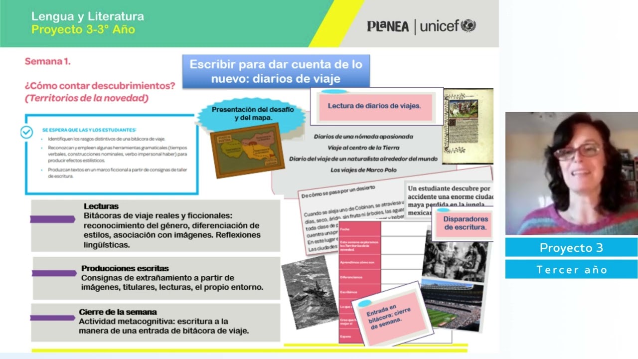 Proyecto 3 Lengua 3° año PLaNEA: ¿Cómo construir mi bitácora personal?