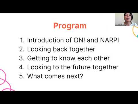 Welcome to Online NARPI! Looking Back to Look to the Future Together