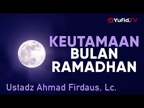 <p>Ceramah Agama: Keutamaan Bulan Ramadhan - Ustadz Ahmad Firdaus, Lc.</p>
<p>Keutamaan bulan Ramadan banyak sekali, di antaranya Allah sediakan bagi orang-orang puasa pintu Ar-Rayyan. Di dalam bulan Ramadhan kita diperintahkan untuk menunaikan ibadah puasa Ramdhan yang kebetulan puasa Ramadhan 2019 berapa lagi. Puasa Ramadhan adalah puasa 1 bulan penuh di bulan Ramadhan dan Puasa Ramadhan hukumnya wajib.</p>
<p>Video ceramah agama Islam kali ini Ustadz Ahmad Firdaus Hafidhzhahullah menjelaskan tentang keutamaan bulan Ramadhan. Yuk simak penjelasan selengkapnya dalam video berikut.</p>
<p>#bulanramadhan #ramadhan #yufidtv</p>
<p>*<br />
MASIH CARI ARTIKEL ISLAM DI GOOGLE?<br />
Yuk, cari di Yufid.com (Islamic Search Engine) saja. Insyaallah LEBIH menenangkan hati!<br />
*<br />
►► SUBSCRIBE di sini untuk belajar LEBIH tentang Islam:   youtube.com/subscription_center?add_user=moslemchannel<br />
*<br />
YUK, FOLLOW SOSIAL MEDIA YUFID.TV LAINNYA UNTUK MENDAPATKAN UPDATE VIDEO TERBARU!<br />
Fabebook:   facebook.com/Yufid.TV/<br />
Instagram:   instagram.com/yufid.tv/<br />
Telegram:  telegram.me/yufidtv<br />
Yufid.TV Official Website:  yufid.tv<br />
*<br />
YUK, DUKUNG YUFID.TV!<br />
Yuk, dukung dengan belanja di Yufid Store:  yufidstore.com<br />
*<br />
DONASI UNTUK VIDEO DAKWAH DAPAT DISALURKAN KE:</p>
<p>BNI SYARIAH<br />
0381.346.658<br />
a.n. YUFID NETWORK YAYASAN</p>
<p>BANK SYARIAH MANDIRI<br />
7086.882.242<br />
a.n. YAYASAN YUFID NETWORK</p>
<p>Paypal: finance@yufid.org</p>
<p>NB:<br />
Rekening di atas adalah rekening khusus donasi Yufid Network, jadi Anda tidak perlu konfirmasi setelah mengirimkan donasi. Cukup tuliskan keterangan donasi pada saat Anda transfer.</p>
<p>Link catatan penerimaan donasi Yufid Network selama ini dapat Anda lihat di:  goo.gl/y7o7Se</p>
