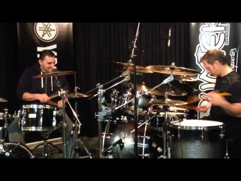 Harry Christodoulou jamming with Dave Weckl