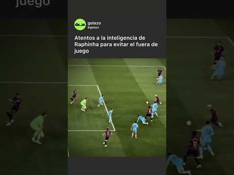 Raphinha es un genio para evitar el fuera de juego