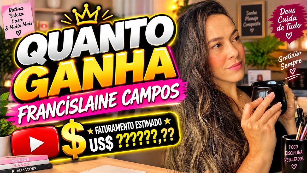 QUANTO GANHA O CANAL FRANCISLAINE CAMPOS | GANHOS REAIS 2026