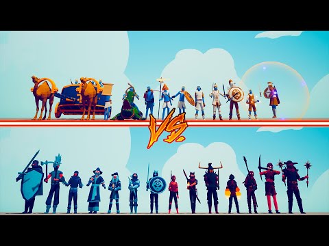 EGYPT TEAM + GOOD DLC vs ICE AND FIRE TEAM - Totally Accurate Battle Simulator | TABS