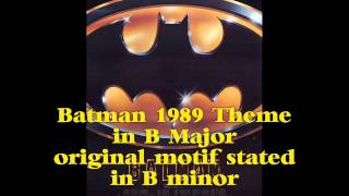 Batman - Theme (B Major - alternate key)