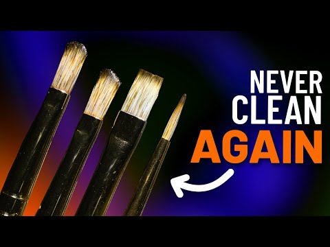 You're Wasting Your Time Cleaning Brushes // Non Toxic Oil Painting