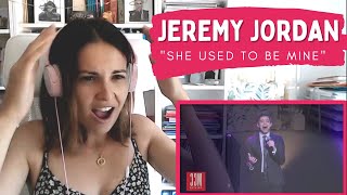REACTING to Jeremy Jordan She Used To Be Mine Live