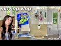 MOVING VLOG ️cloud Couch Dupe Aesthetic Ikea Haul Unpacking First Grocery Shop
