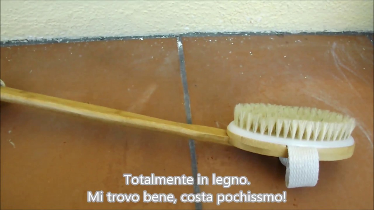 Spazzola per la schiena in legno da 42 cm iFanze
