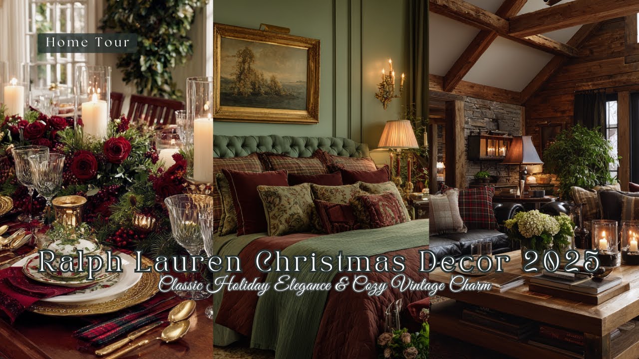 Ralph Lauren Christmas 2025 Decor Inspiration: Classic Holiday Elegance & Cozy Vintage Charm