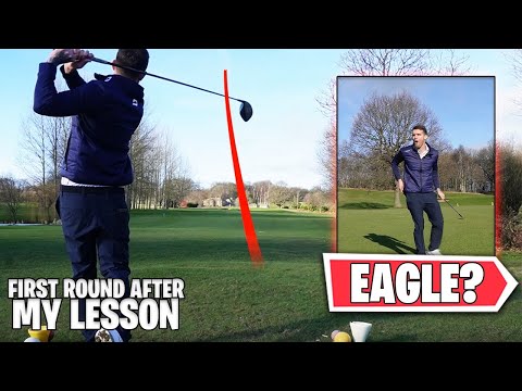 FIRST ROUND After My Lesson - What Did I SHOOT?