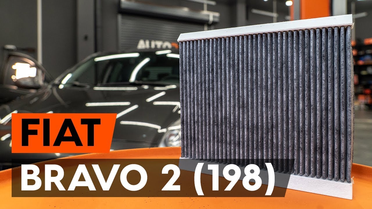 Kaip pakeisti Fiat Bravo 2 salono filtro - keitimo instrukcija