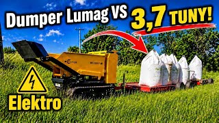 Elektrický samonakladací minidumper LUMAG MD800EFS – diaľkové ovládanie