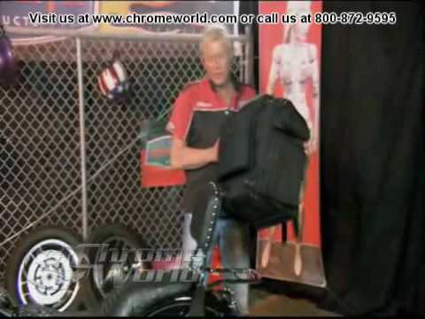 Kuryakyn Full Dresser Motorcycle Bag - Chrome World
