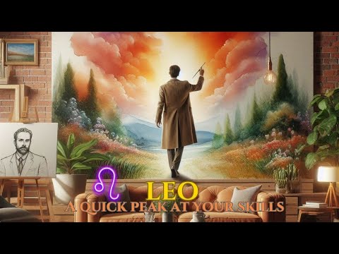 🦁 ♌️ LEO | A quick look at your skills [TIMELESS TAROT] Zodiac #watercolor 💧Tarot #cozytarot (˘▽˘)
