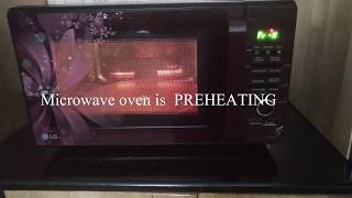 LG Microwave Oven preheating-Explained/preheat Method  in LG microwave/how to preheat oven for cakes