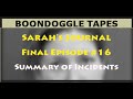 Journal 16 Summary Of Incidents