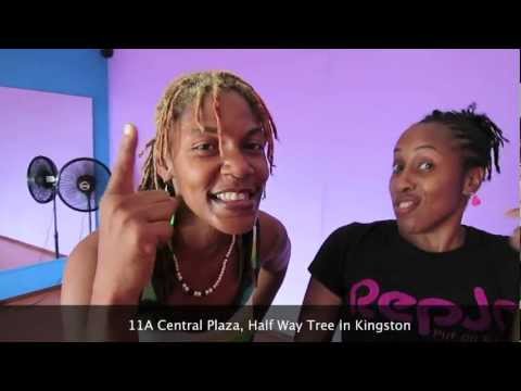 Hanna Herbertson visits DanceJA Skool - Latonya & Stacia Fya (First Class)