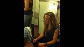 Sheryl Crow - Practicing &quot;Sweet Rosalyn&quot; 5 minutes before tonight&#39;s show in Duluth