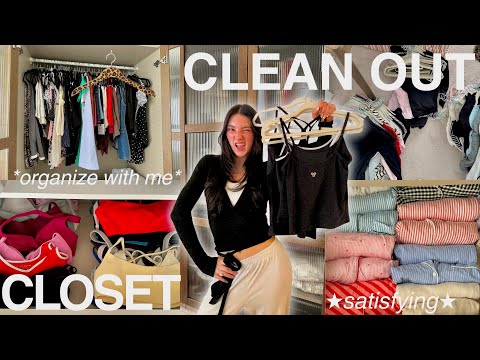 all-day CLOSET CLEANOUT !! declutter + organize my clothes for 2026