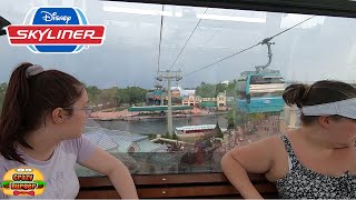 FULL LENGTH Ride on Disney Skyliner Hollywood Studios to Epcot - Plus Last look at Epcot Topiaries!