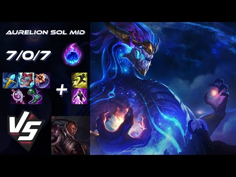 MID Aurelion Sol vs Lucian - NA Challenger Patch 25.S1.8