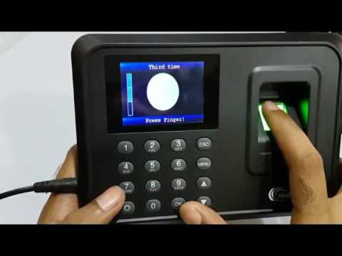 Mdi fingerprint time attendance training / installation