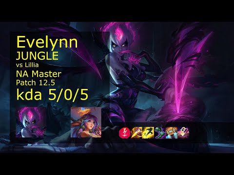 Rank 2 NA Evelynn: Jungle vs Lillia
