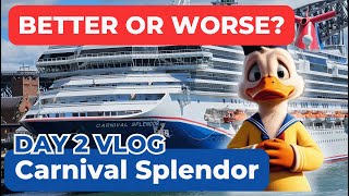Is Carnival Splendor getting BETTER or WORSE? Day 2 Cruise Vlog