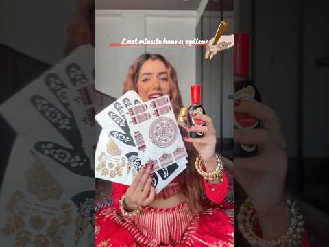 Stickers, stencils, AALTA, instant tattoo Mehndi, bhut options hai abhi bhi✌️#karwachauth #mehndi
