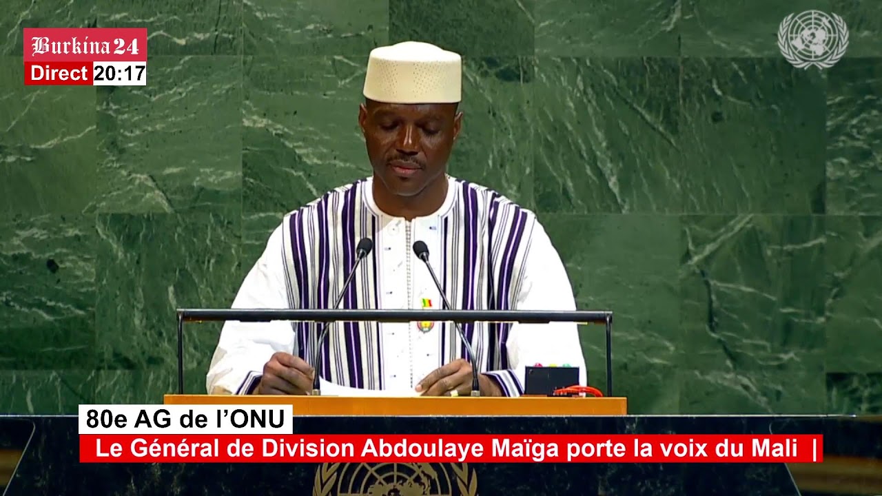 {DIRECT} 80e AG de l’ONU : le Général de Division Abdoulaye Maïga porte la voix du Mali