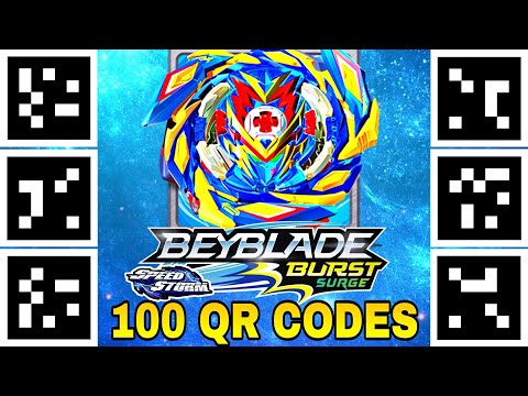 Все 100 beyblade burst Qr-коды -- BEYBLADE BURST SURGE APP QR-CODES 1 часть