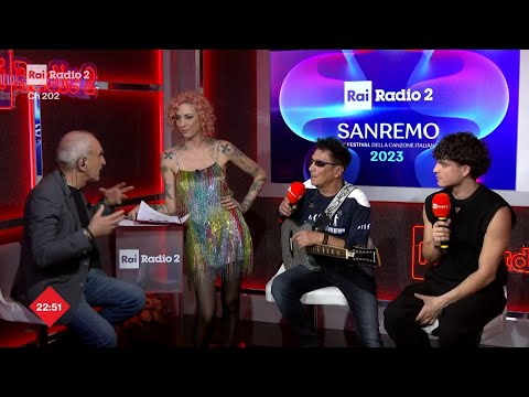 Intervista a Leo Gassmann e Edoardo Bennato - Radio2 a Sanremo 10/02/2023