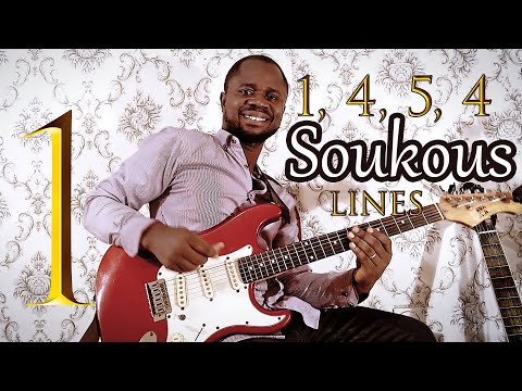 Africa Guitar Lesson: SOUKOUS LINES for 1454 Progression