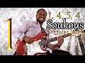 Africa Guitar Lesson SOUKOUS LINES For 1454 Progression