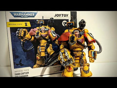 Figura de Warhammer 40k por JoyToy en 1/18 - Tor Garadon de los Puños Imperiales - Unboxing Español