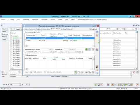 Jak wygenerowć fakturę zaliczkową w Comarch ERP XL