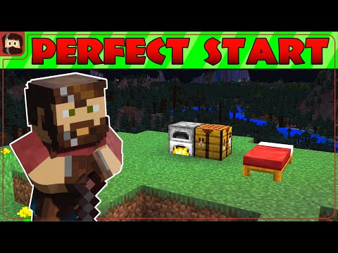 EPISODE 1- A PERFECT FIRST DAY | Bedrock Guide S3 | Minecraft Survival Series