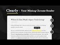 Clearly Reader - Your reader mode solution