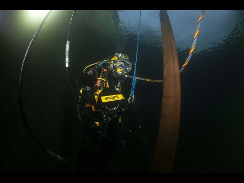 Exact HYDRA 360: diving and cutting a pipe