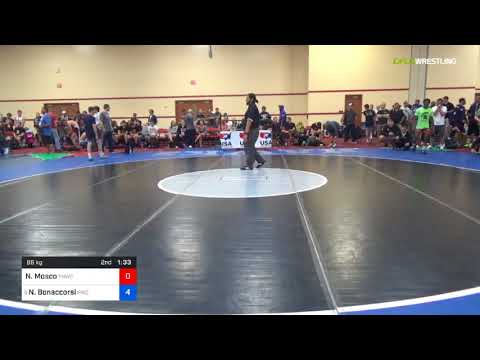 2018 Marine Corps US Open/UWW Junior Freestyle 86 Rnd Of 64 - Nicolas Mosco (THWC) Vs. Nino Bonacc